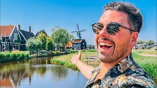 Visiting the Dutch Countryside and Going Inside Windmills in Zaanse Schans