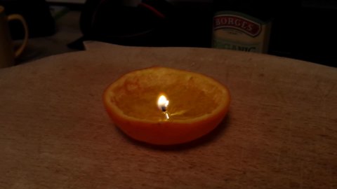 How To Make A Candle Using An Orange
