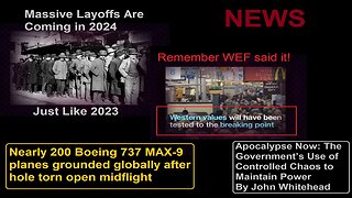 Massive Layoffs Are Coming 2024, Nearly 200 Boeing 737 MAX-9 planes grounded For Inspection