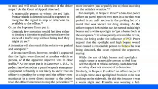 3 of 4 - Legal Updates & Understanding Lawful Contacts Detentions & Arrest - Pesky Citizen Education