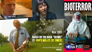 "Bioterror": PBS Nova (Nov 2001); Based on "Germs" by Judith Miller of NY Times (Anthrax smallpox)