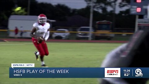 Week 5 High School football play of the week