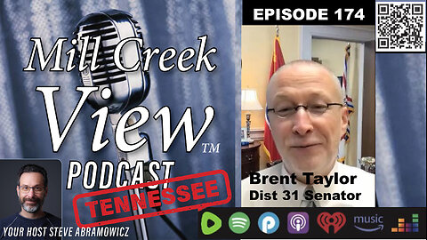 Mill Creek View Tennessee Podcast EP174 Senator Brent Taylor Interview & More 1 24 24