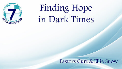 Finding Hope in Dark Times