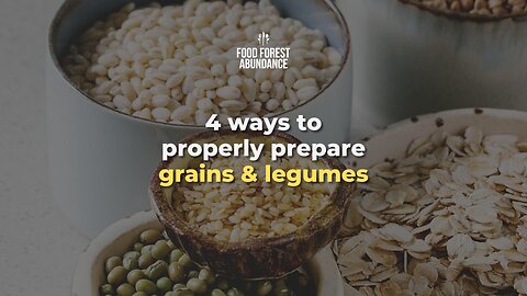 How To Properly Prepare Grains & Legumes