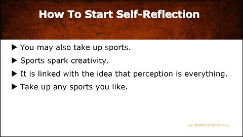 5 0 Exploring Self Reflection 365 Manifestation Power