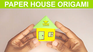 Paper House Origami - Easy And Step By Step Tutorial