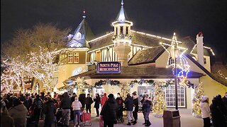 Canada's Wonderland WinterFest 2023 CHRISTMAS LIGHTS Winter Walk 4K