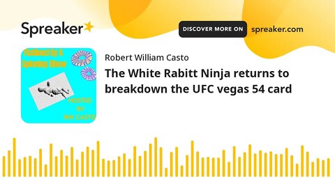 The White Rabitt Ninja returns to breakdown the UFC vegas 54 card