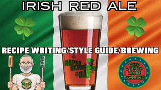 Irish Red Ale Beer Recipe Writing Brewing & Style Guide