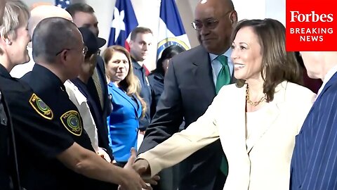 Kamala Harris Visits Emergency Operations Center In Houston, TX, To Discuss Hurricane Beryl Response