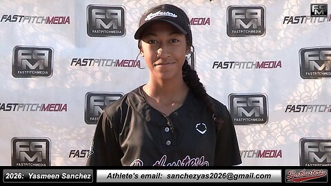 2026 Yasmeen Sanchez 4.0 GPA, Lefty Slapper, Outfielder Softball Recruiting Skills Video Batbusters