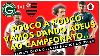 FLAMENGO EMPATA COM O GOIÁS E VAI SE AFASTANDO DO TÍTULO DO BRASILEIRO