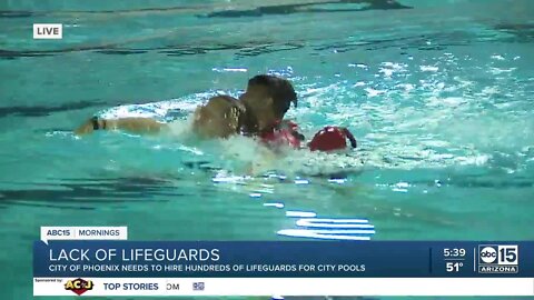 City of Phoenix needs hundreds of lifeguards for city pools