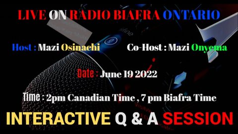 Interactive Q & A Section With IPOB ON Media Team