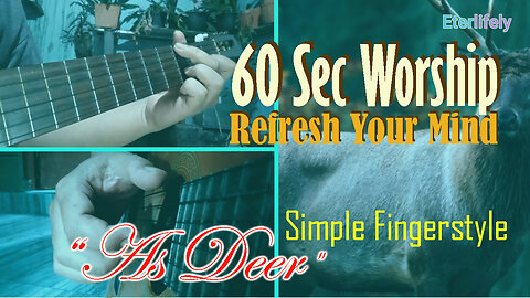 As Deer 60 Sec Guitar Fingerstle Worship #fingerstyle #worship