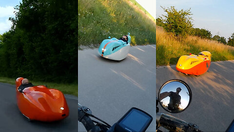 Velomobile bei der Donauinsel