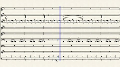 For whom the bell tolls – Metallica - Score for Band