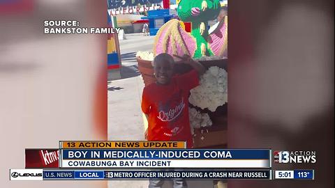 Boy in coma after being pulled from wave pool