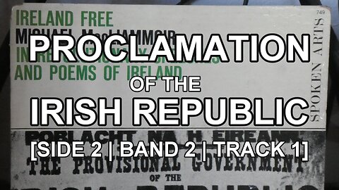 Proclamation of the Irish Republic - Micheál Mac Liammóir - Lyric Video