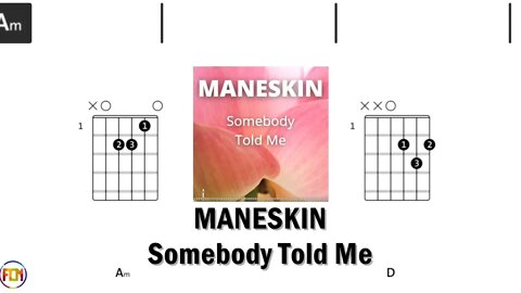 MANESKIN Somebody Told Me FCN GUITAR CHORDS & LYRICS