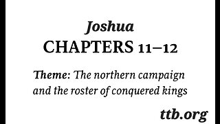 Joshua Chapter 11-12 (Bible Study)