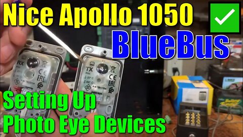✅ Nice Apollo ● Set Up BlueBUS Photo Eye Pair EPMB/A for Your Gate Operator