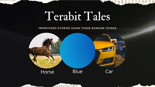 Horses in cars or instead of them? Which one is blue?