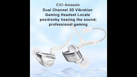 CVJ Assassin Silver in Ear Earphones 1BA+1DD+1Vibrate Game Mode HIFI Microphone