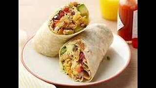 Mexican style breakfast burrito