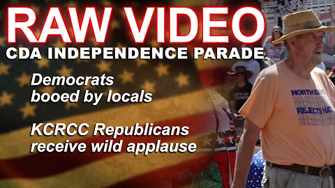 RAW VIDEO: Democrats booed at 4th of July Parade, KCRCC Republicans cheered