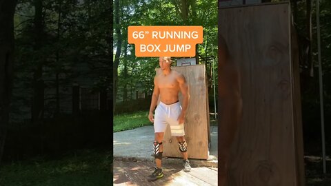 66" RUNNING BOX JUMP 🤯🚀 #Shorts