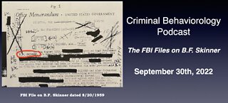 The FBI Files on B.F. Skinner