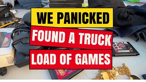 We PANICKED when we found a TRUCK-LOAD of games!