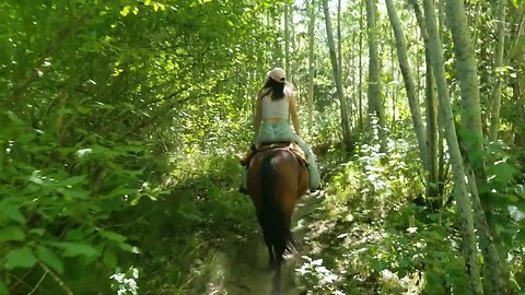 First time riding a horse!