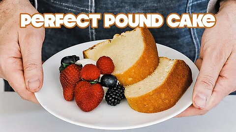 Classic Homemade Pound Cake Recipe + Homemade Whipped Cream and Fresh Berries