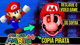 Telas Pertubadoras do Mario 64 contra Pirataria #shorts