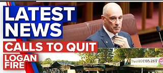 Dutton says Senator David Van should quit, Fire tears through Logan businesses | 9 News Australia