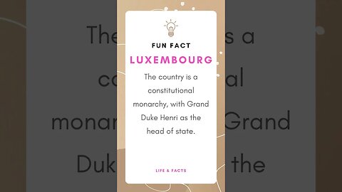 Fun Facts Luxembourg