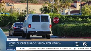 Two Poway women describe suspicious encounter with van