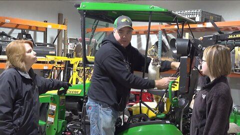 Original Tractor Cab Removal (Deere 1025R)