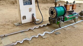 DIY train engine | How to make tractor at home |I Powerful tractor powered by DC motor Il
