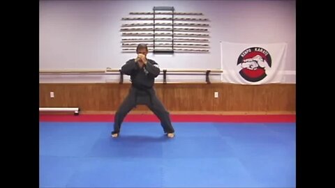 An example of the American Kenpo form Long Form 4