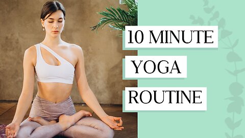 Simple Morning Yoga Session -- 10min -- Release Back pain