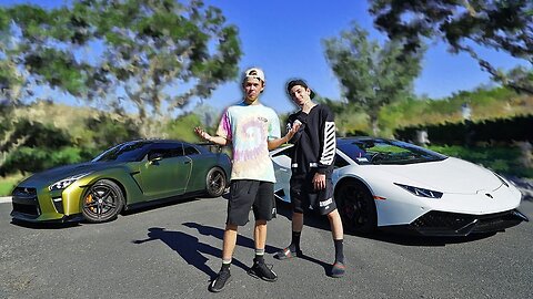 LAMBORGHINI VS GTR RACE!! ($10,000 BET vs FaZe Rug)