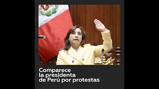 La presidenta de Perú comparece ante la Fiscalía por protestas y muertes