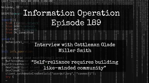 LIVE REPLAY: IO Episode 189 - Building Community For Self-Reliance 10/9/23