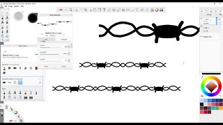 How to Make a Barbed Wire Brush on SketchBook Pro PC PT 4