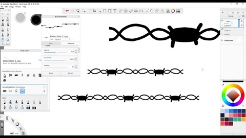 How to Make a Barbed Wire Brush on SketchBook Pro PC PT 4