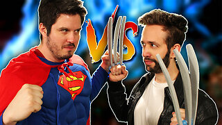 SUPERMAN vs WOLVERINE - Superhero Fight